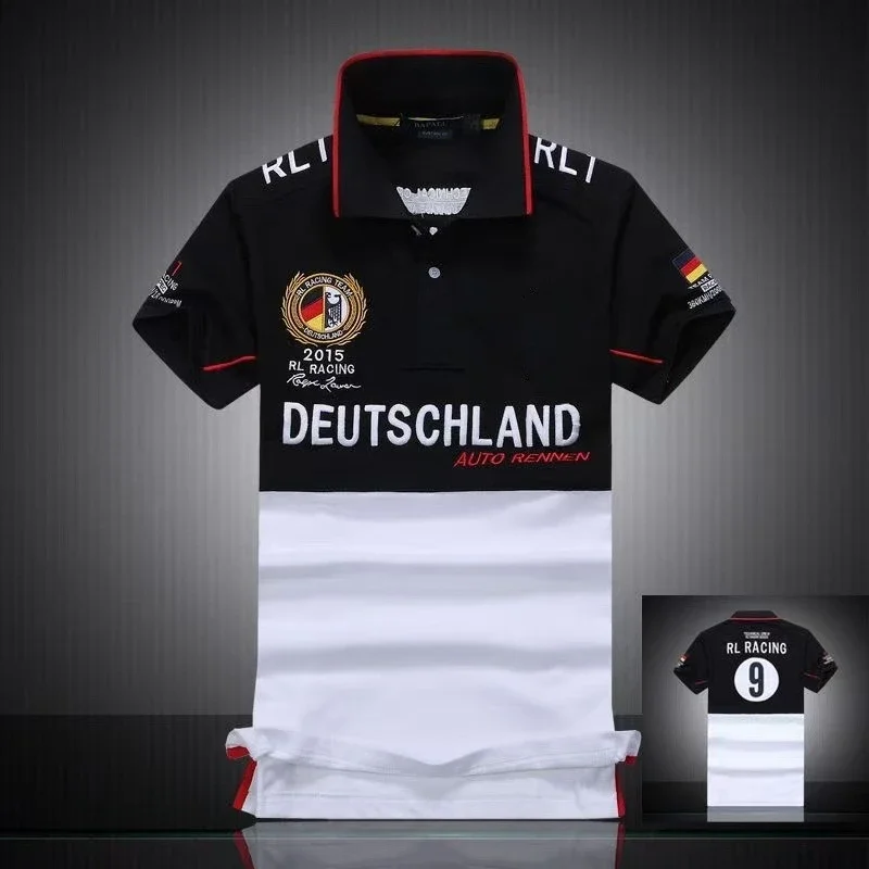 Racing Team Embroidered Polo Shirt