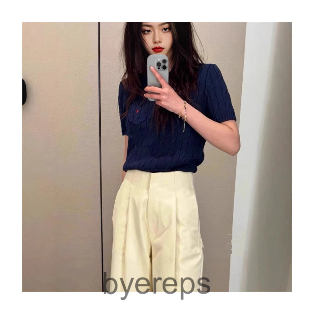 Ralph lauren knitted tee ( with pocket & more colors )