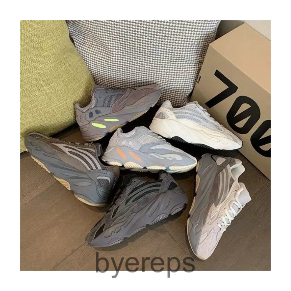 Real size 36-47 Yeezy Boost 700 V2 Kanye Coconut 700 Popcorn Casual Sports Running Shoes