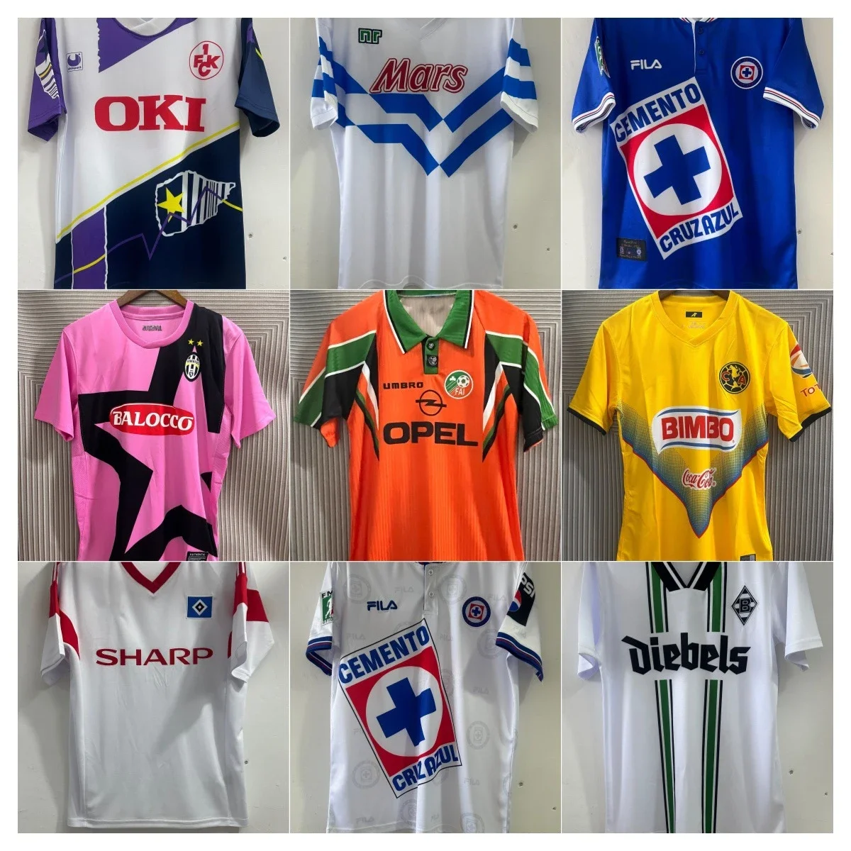 Retro Football Jerseys Collection