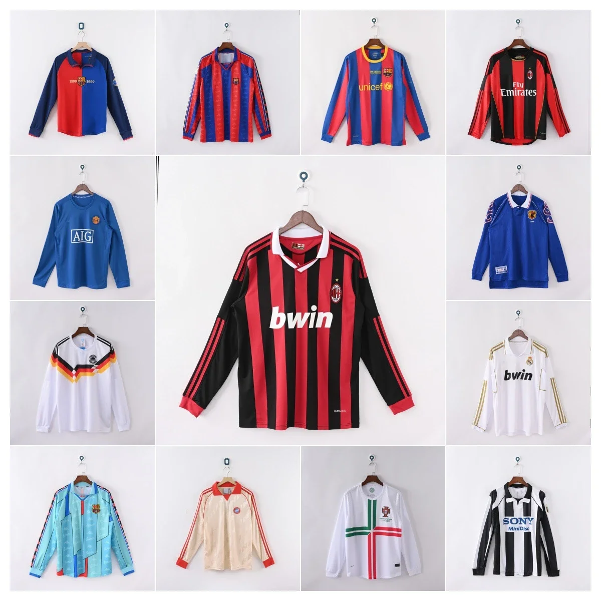 Retro Long Sleeve Soccer Jersey