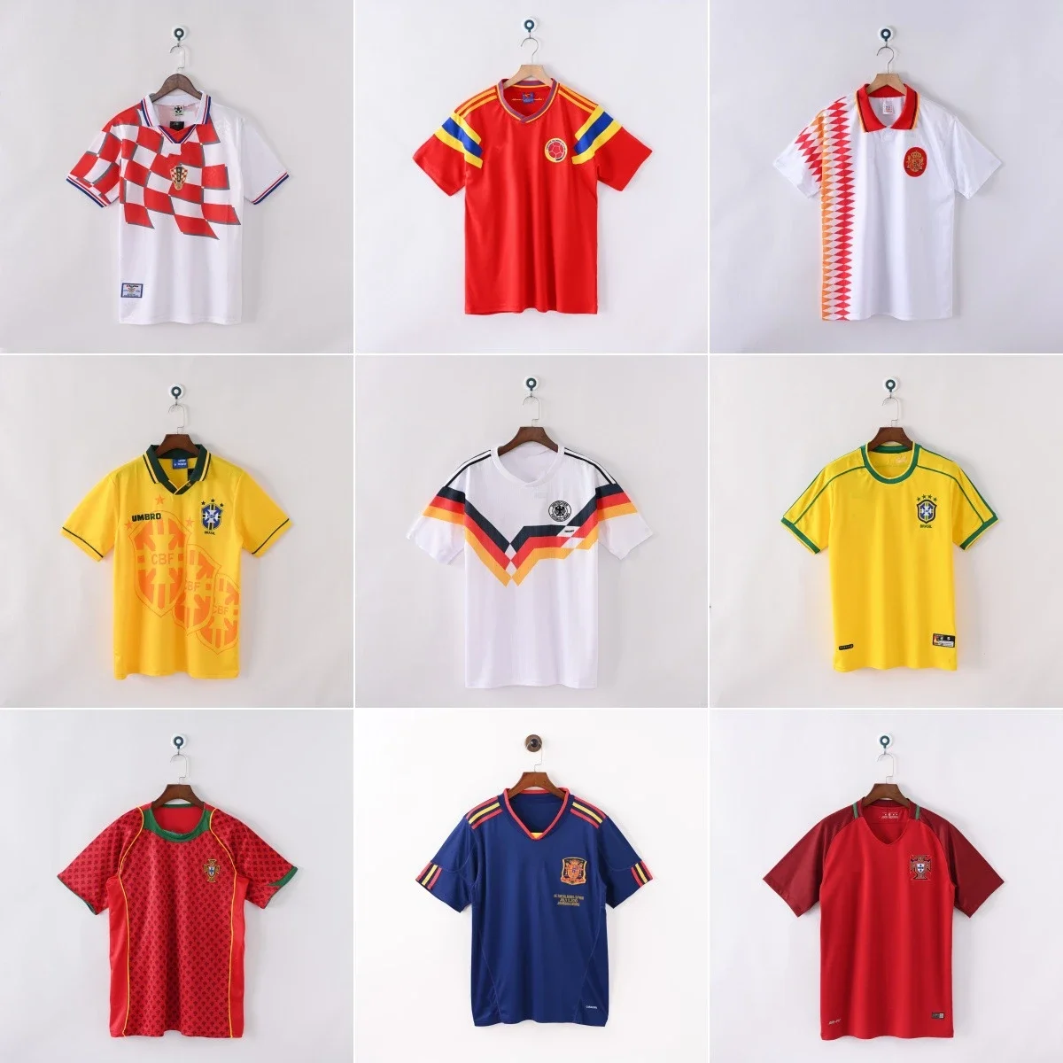 Retro National Team Soccer Jersey Collection