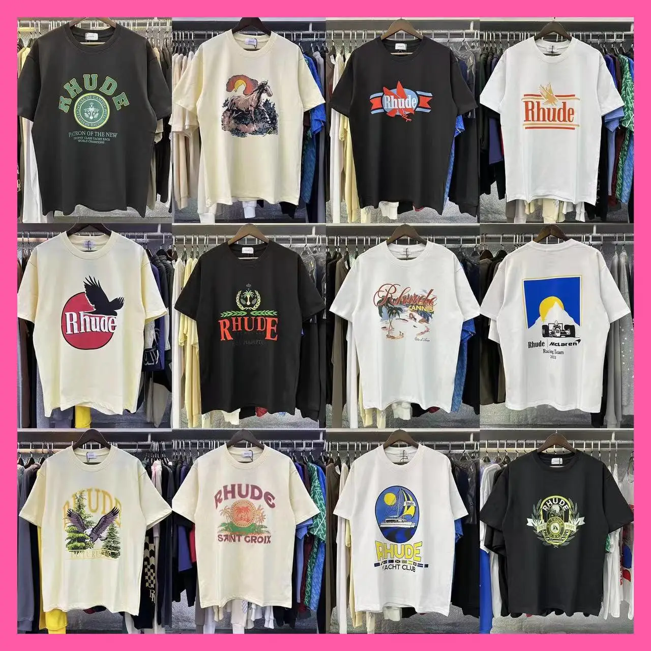 Rhude Vintage Graphic T-Shirt Collection
