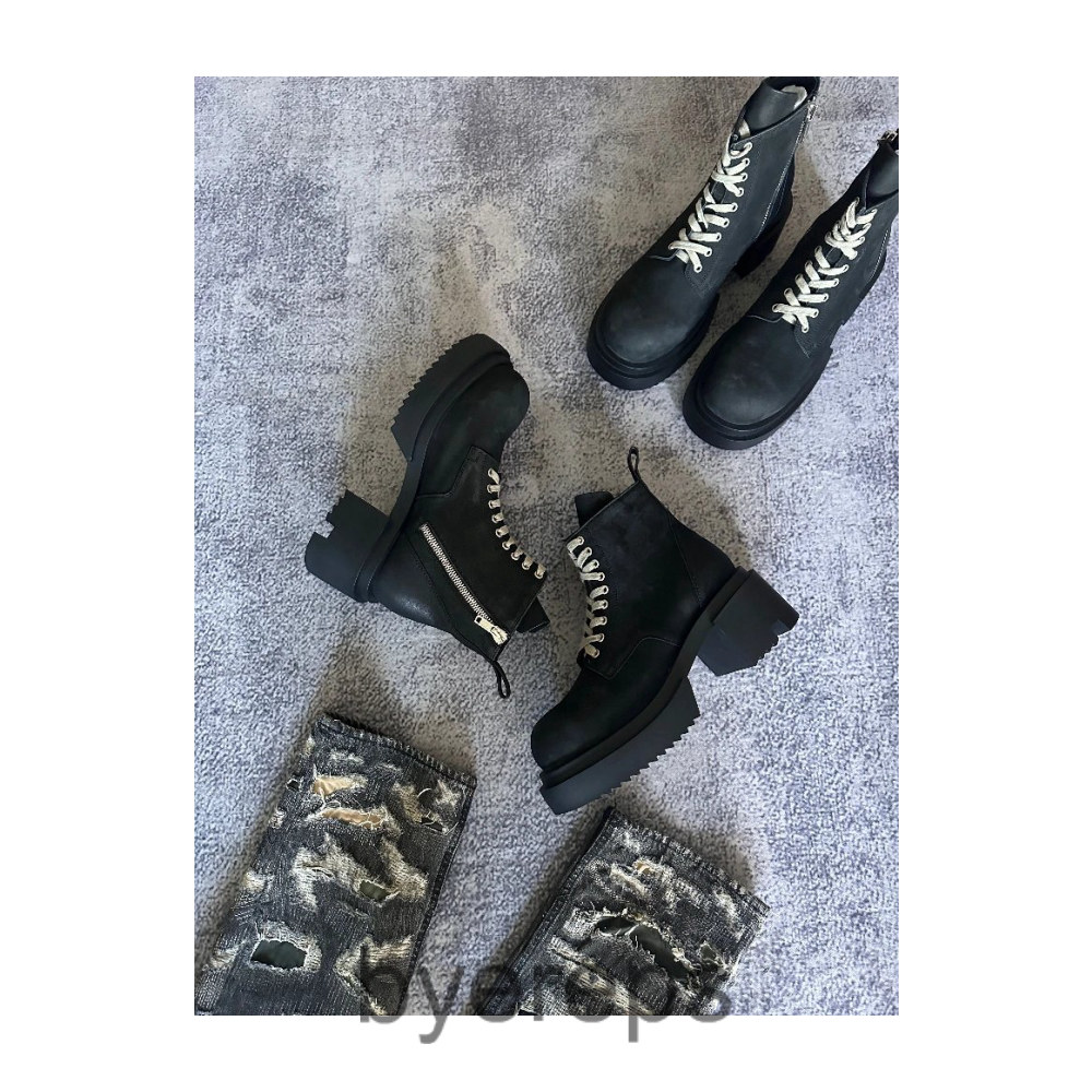 Rick Owens Bogun Army Boots — photo 2 of 4