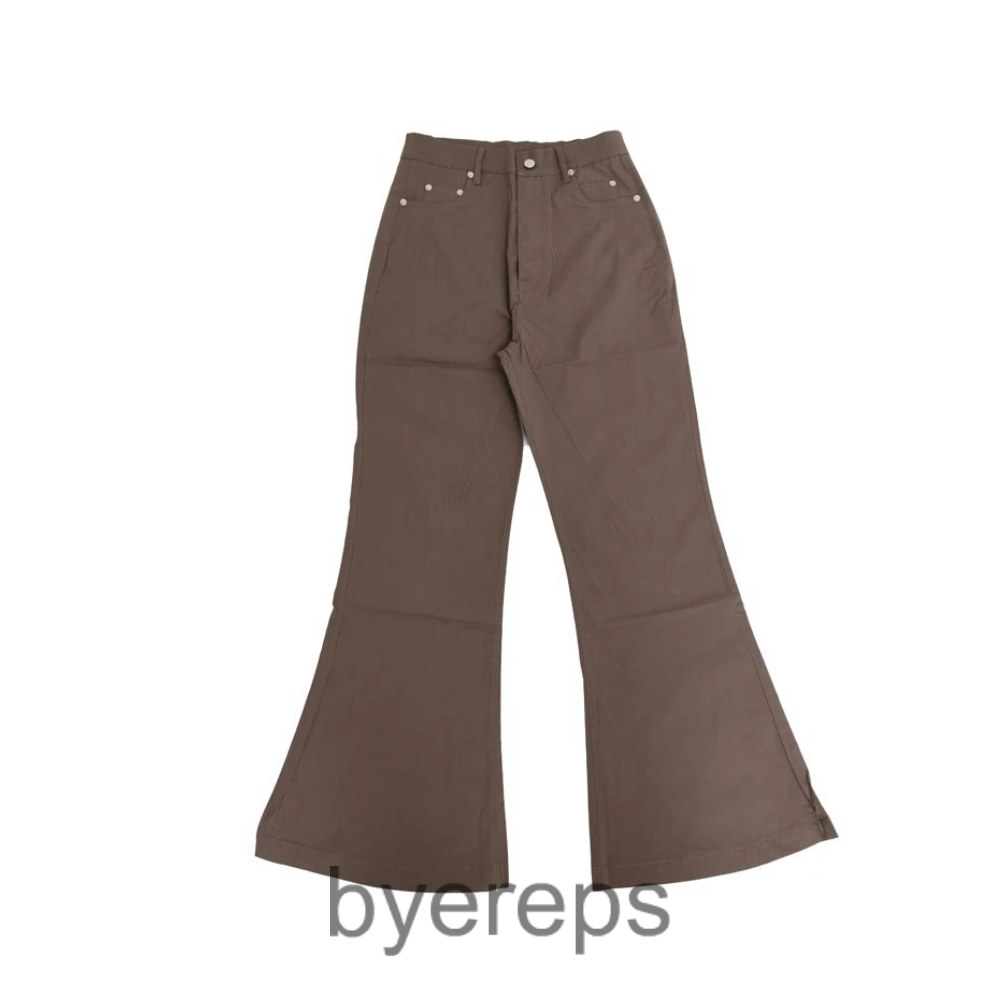 Rick Owens Brown Flared Denim