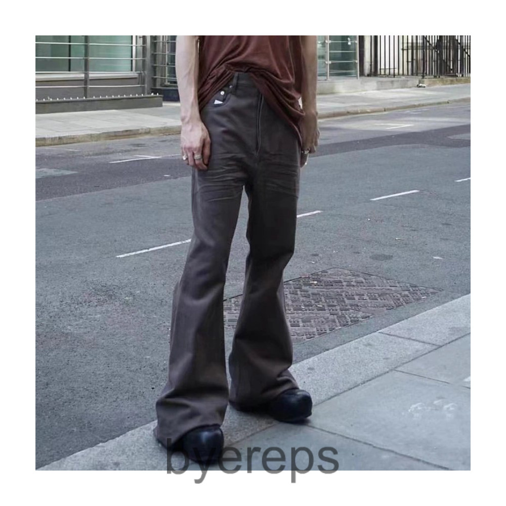 Rick Owens Brown Flared Denim — photo 4 of 4