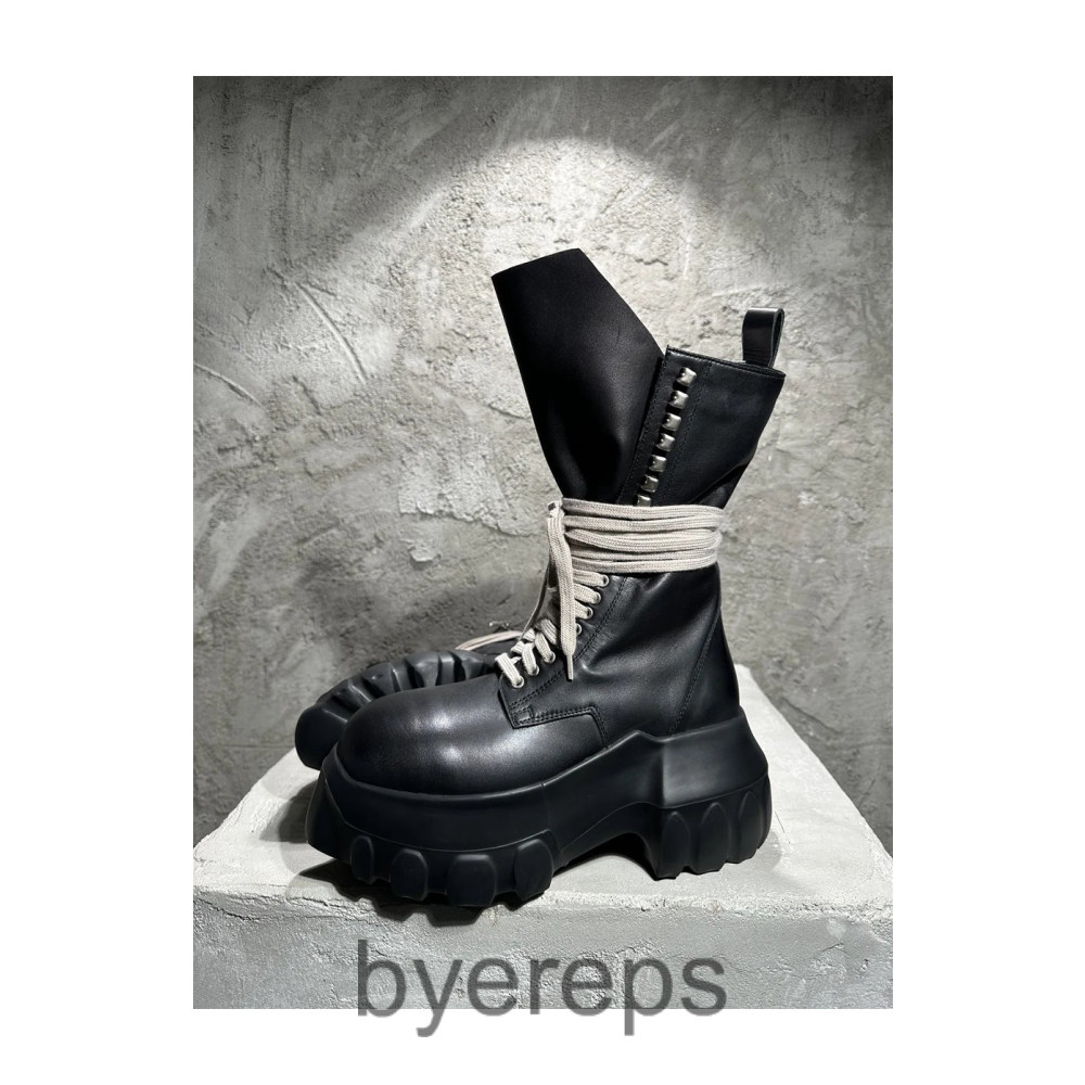 Rick Owens Chelsea Lace Up Boots — photo 2 of 4