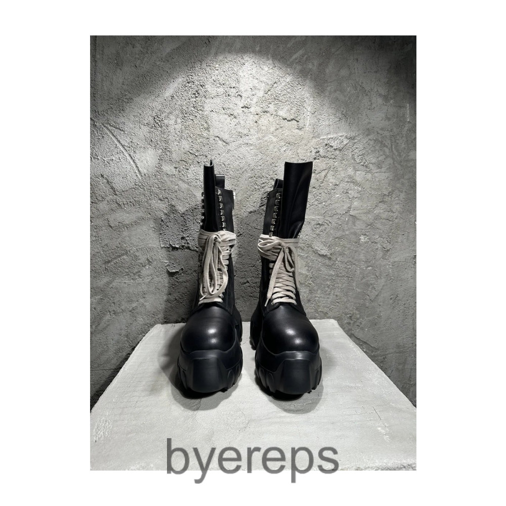 Rick Owens Chelsea Lace Up Boots — photo 4 of 4