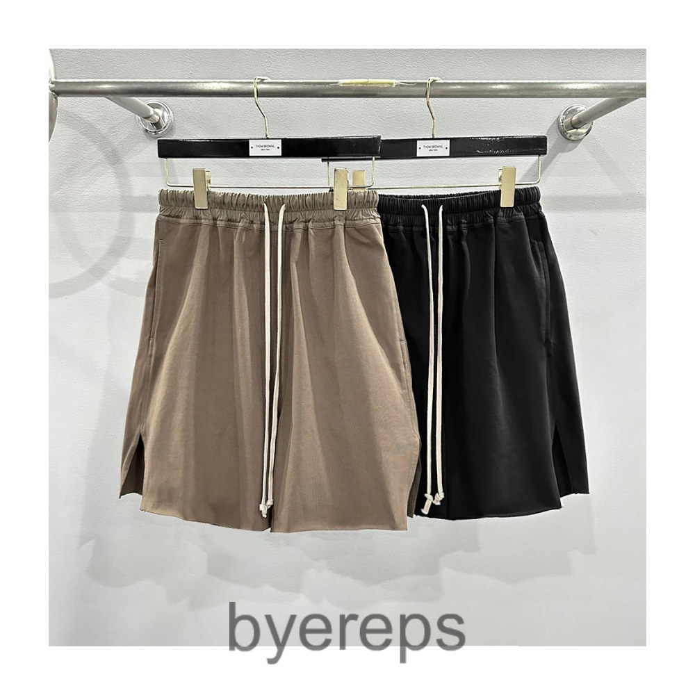 Rick Owens Cut Drawstring Shorts
