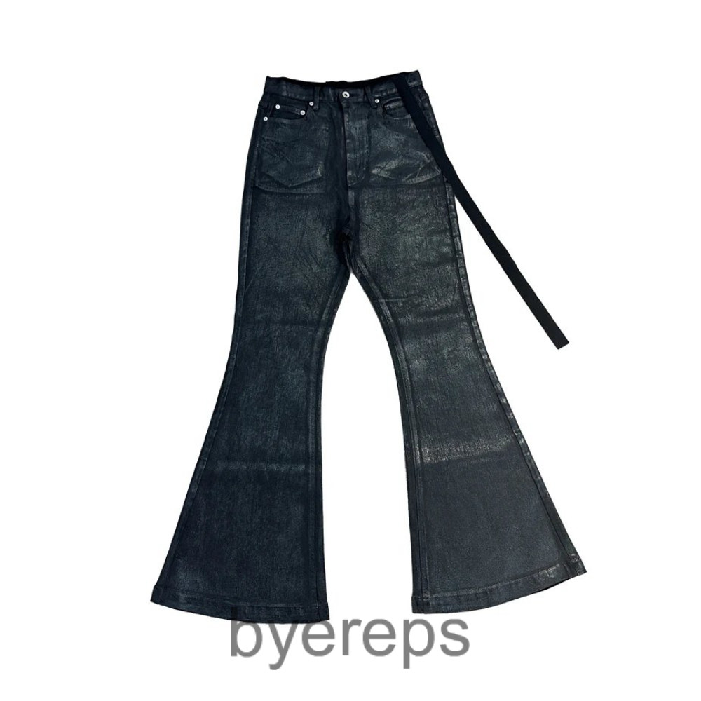 Rick Owens DRKSHDW Waxed Flared Jeans