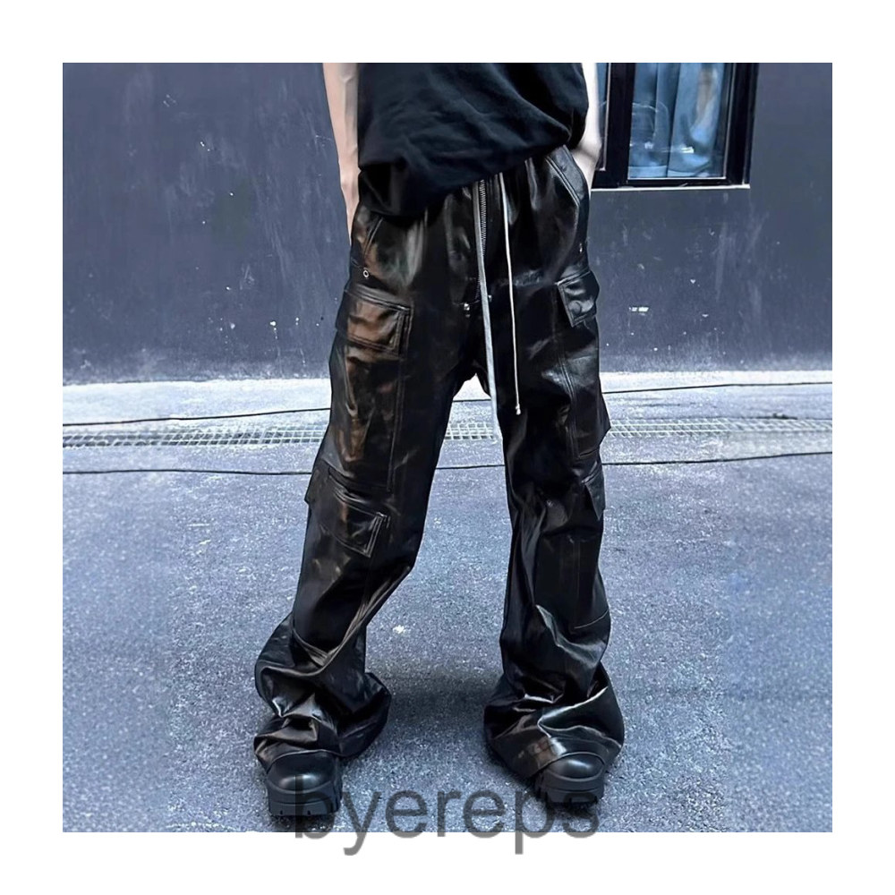 Rick Owens EDFU Bela Cargos Black Leather