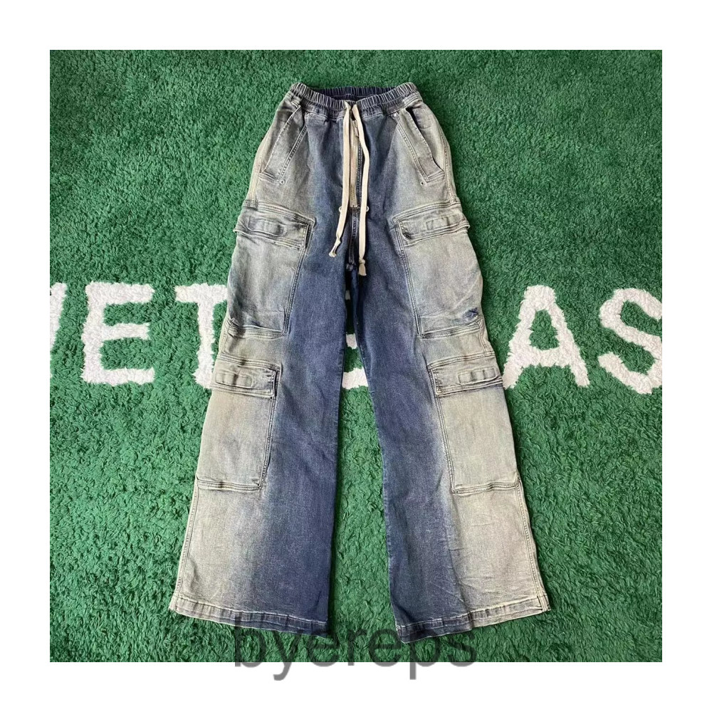 Rick Owens Edfu Cargo Denim Cargo (blue)