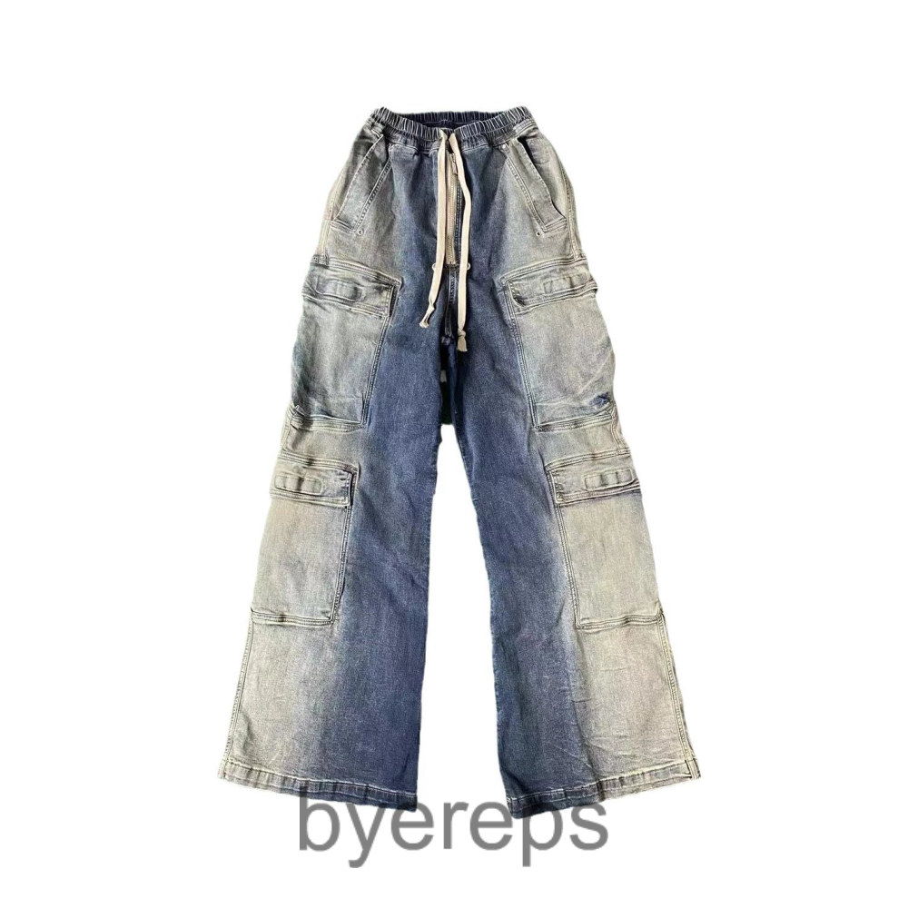 Rick Owens Edfu Cargo Denim Cargo (blue) — photo 2 of 4