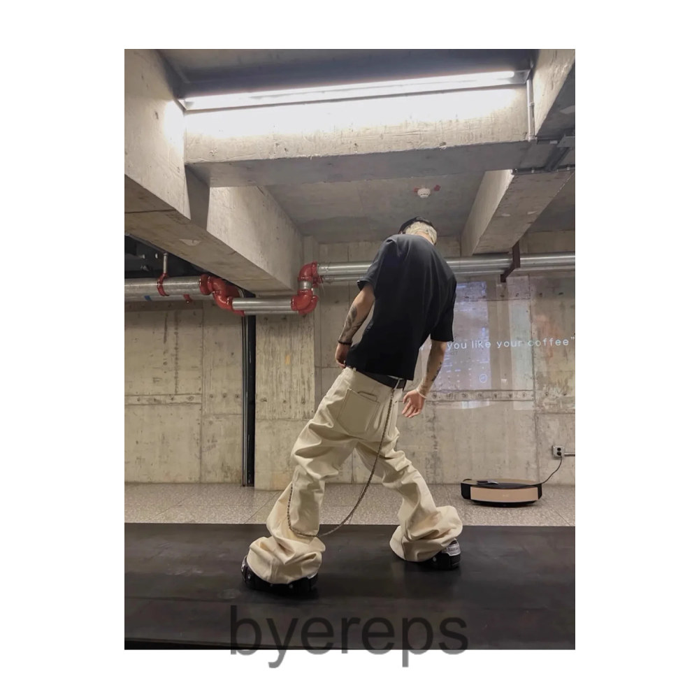 Rick Owens Flared Cream Bolans — photo 3 of 4