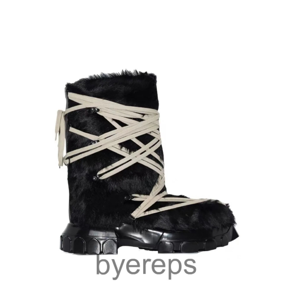 Rick Owens Fur Lunar Boots — photo 4 of 4