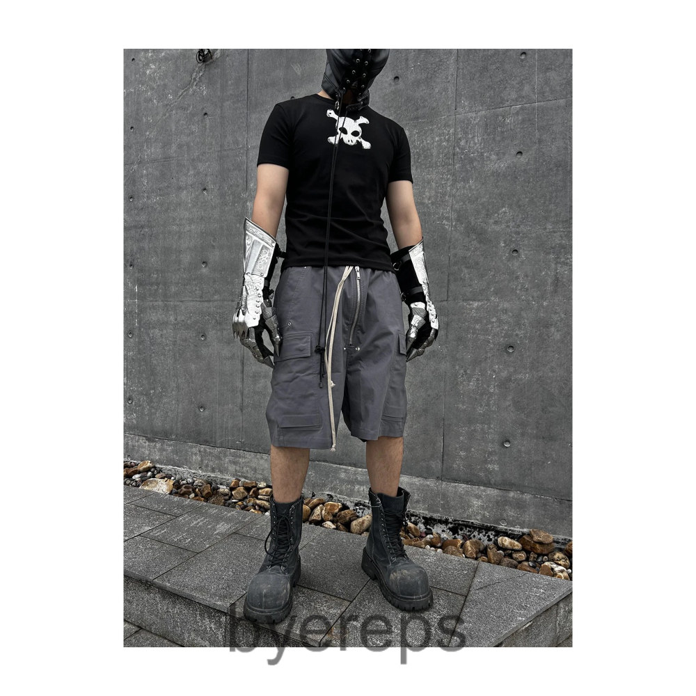 Rick Owens Grey Bela Shorts — photo 2 of 4