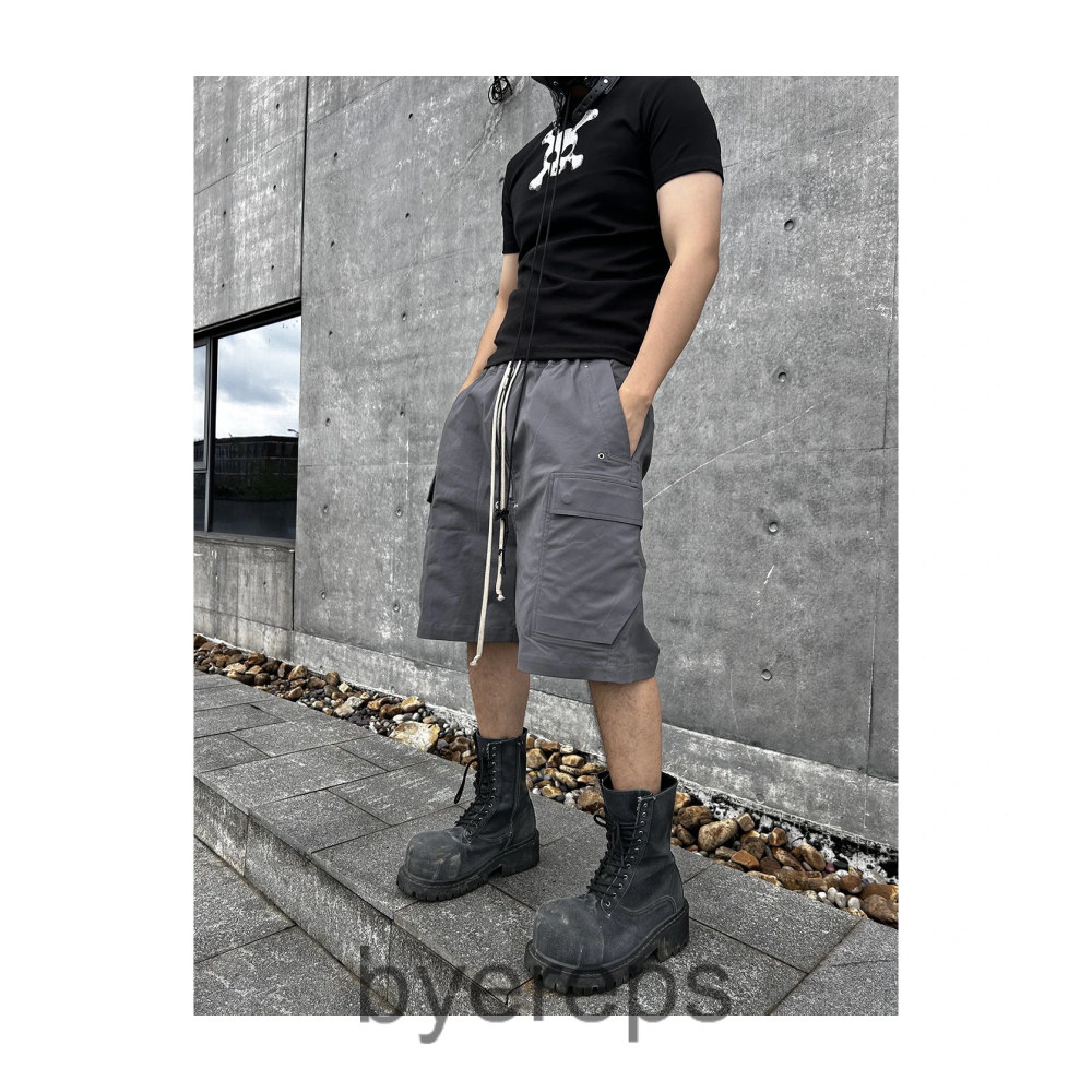 Rick Owens Grey Bela Shorts — photo 4 of 4