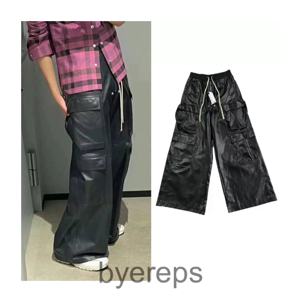 Rick Owens Leather Cargo