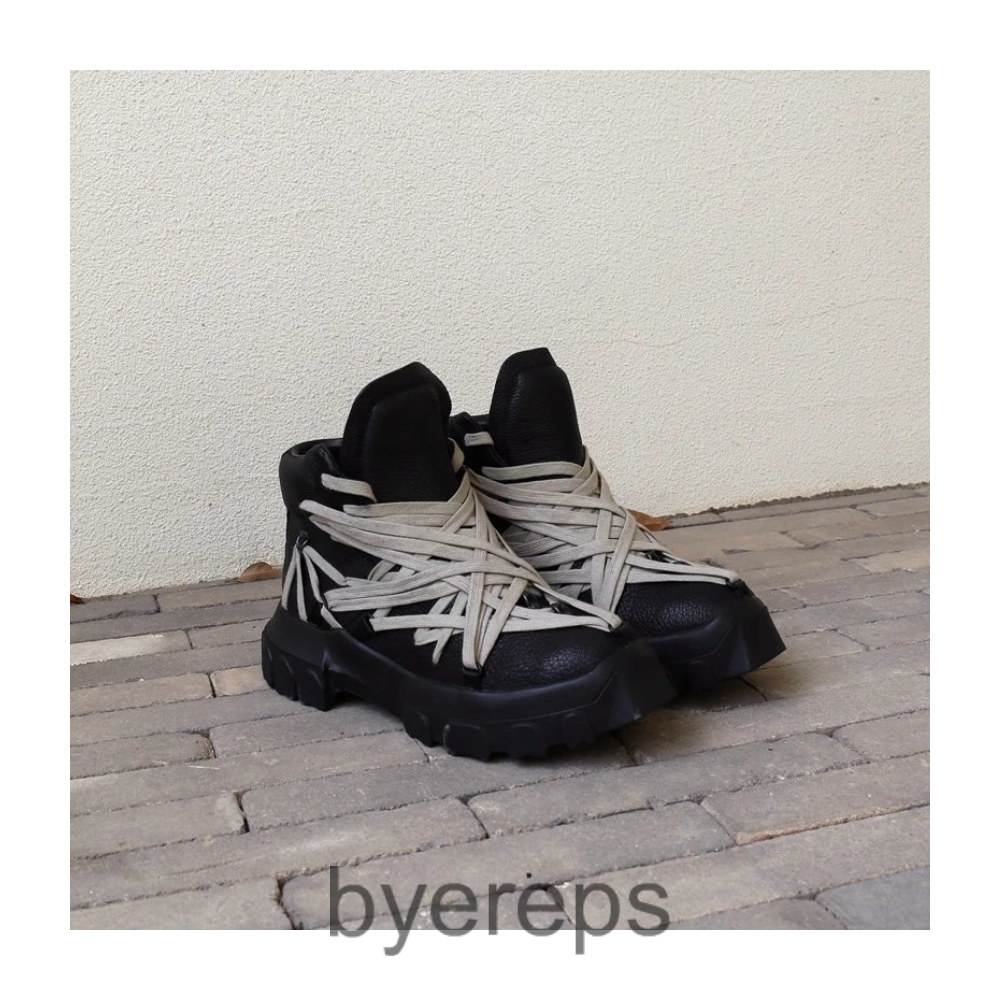 Rick Owens Megalace Tractor Boots — photo 4 of 4