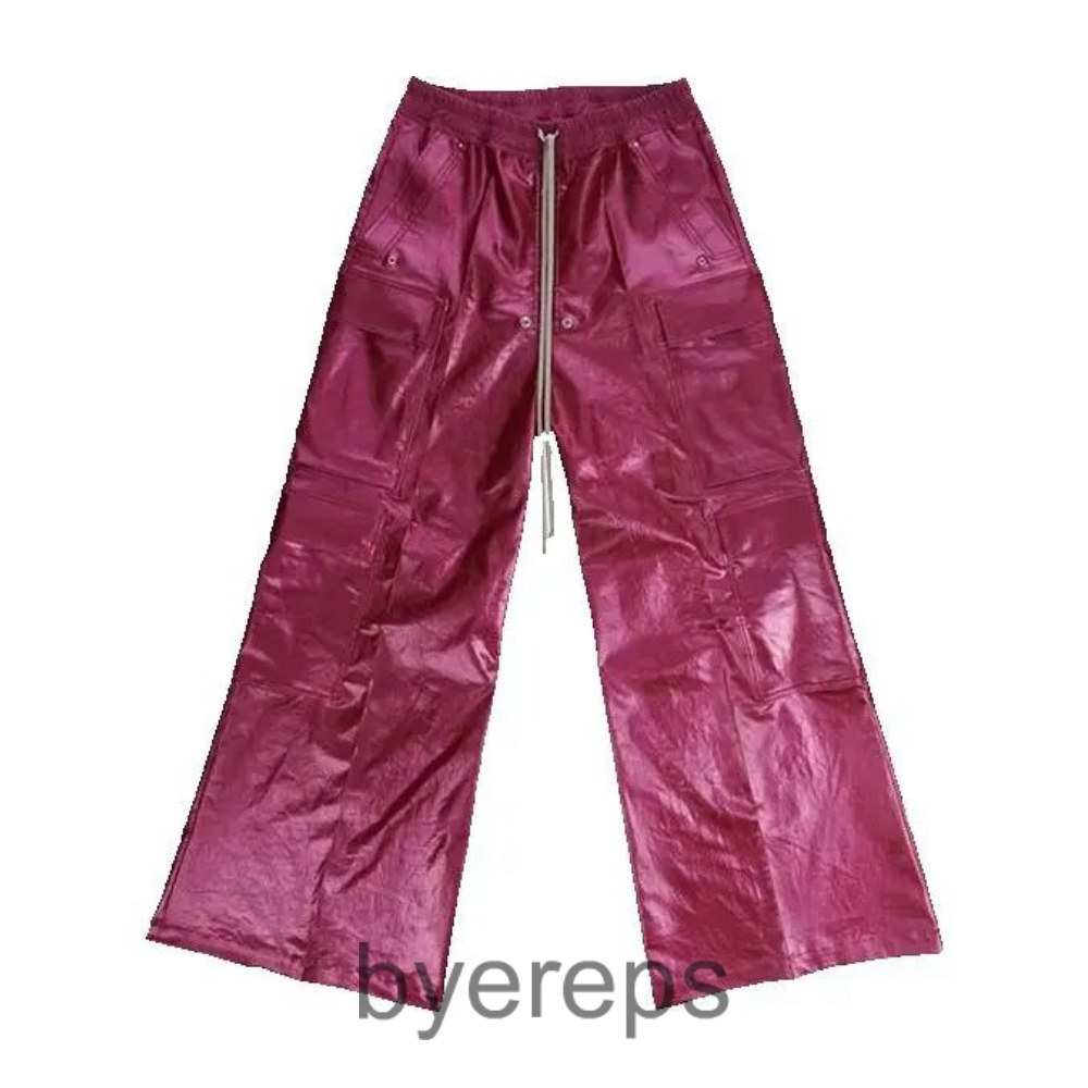 Rick owens pink leather cargo