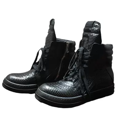 Rick Owens Snakeskin Geobaskets