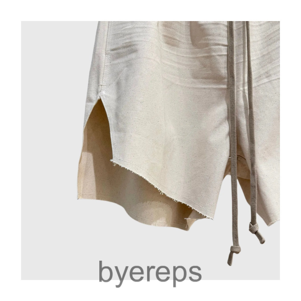Rick Owens Washed White Shorts — photo 3 of 4