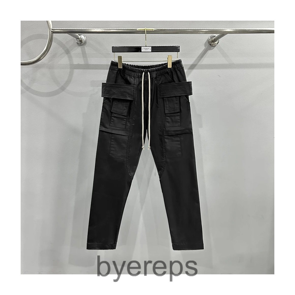 Rick Owens Waxed Cargos