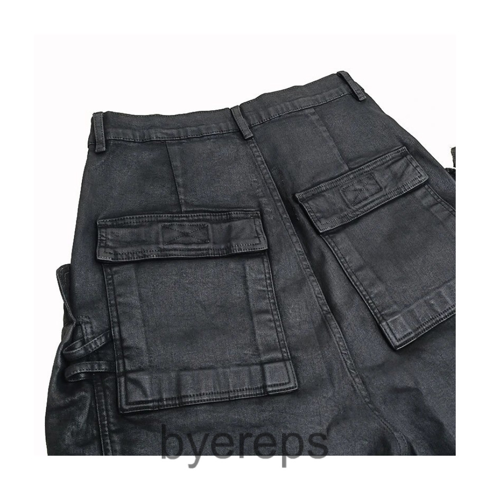 RIck Owens Waxed Denim Shorts — photo 4 of 4