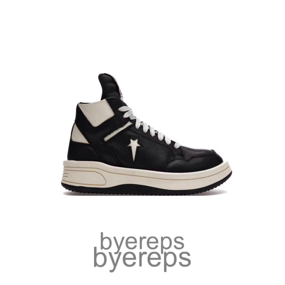 Rick Owens X Turbowpn Mid Black Cloud Cream