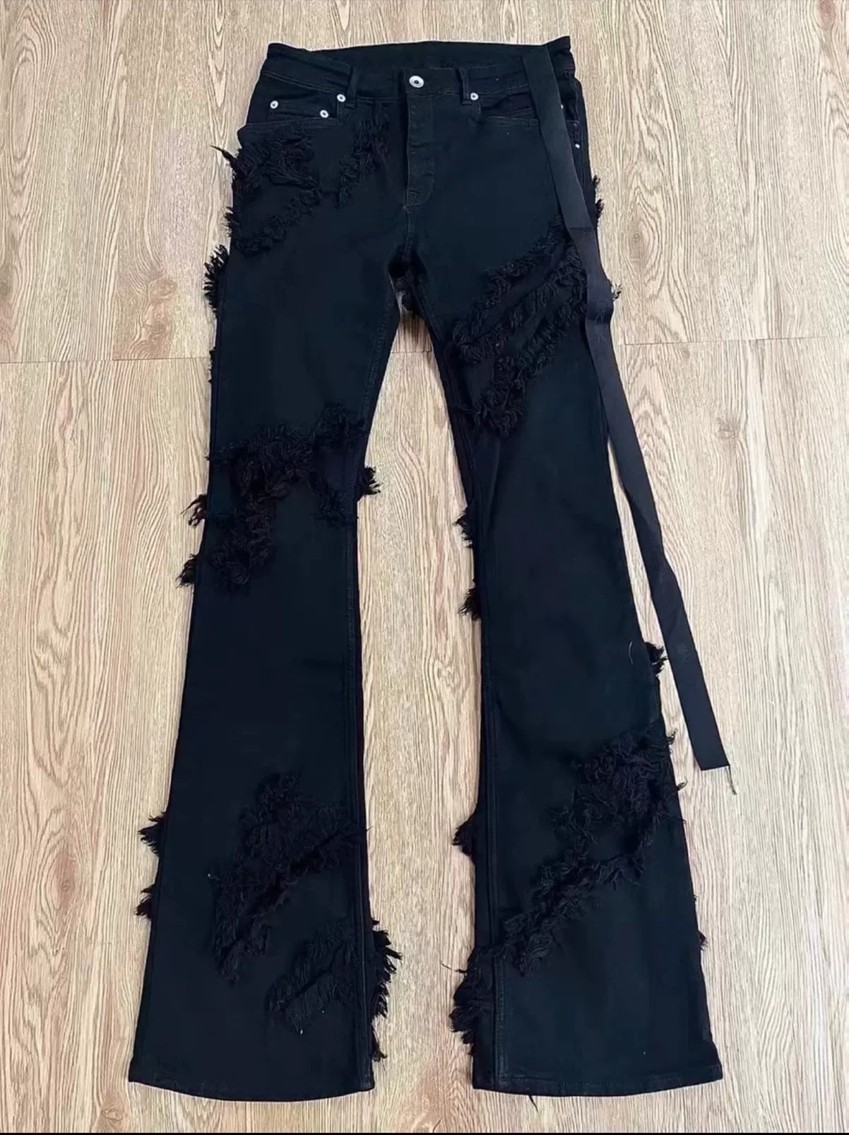 Ripped Flared Jeans