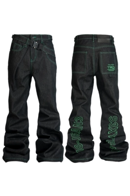 Rye Chasin Green Thread Denim