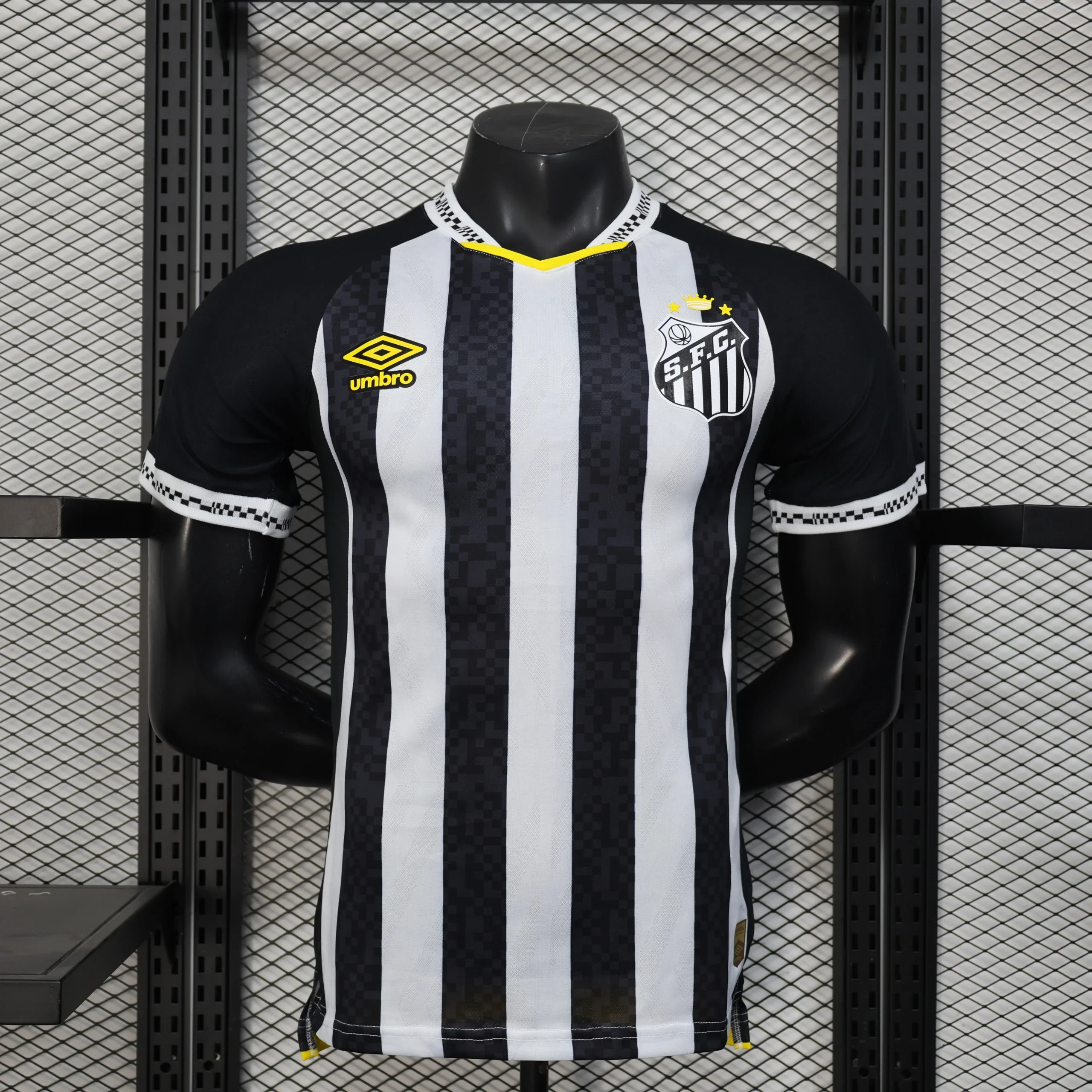 Santos FC Black & White Soccer Jersey