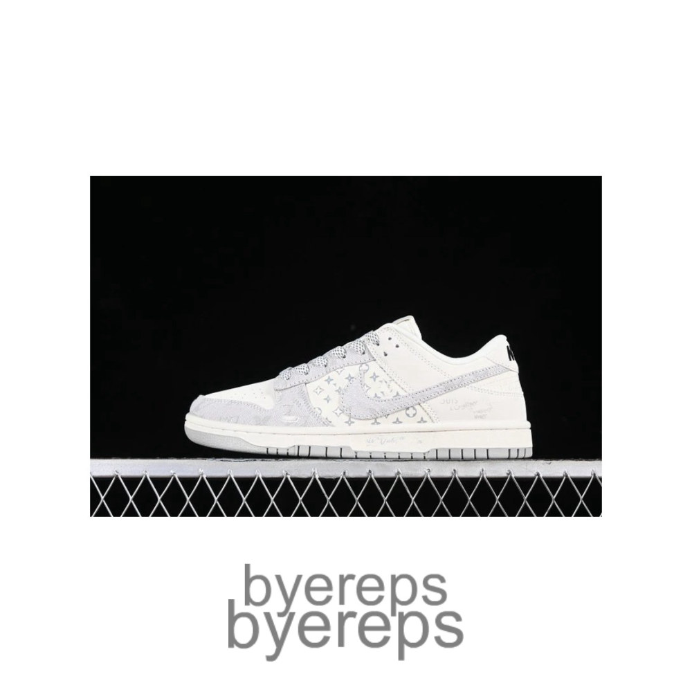 SB Dunk Low LV Beige Grey/White