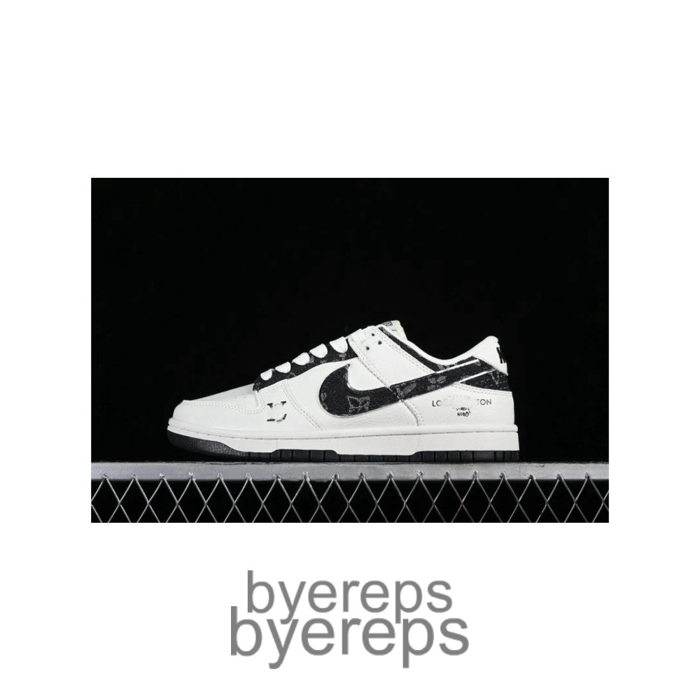 SB Dunk Low LV White/Beige Black