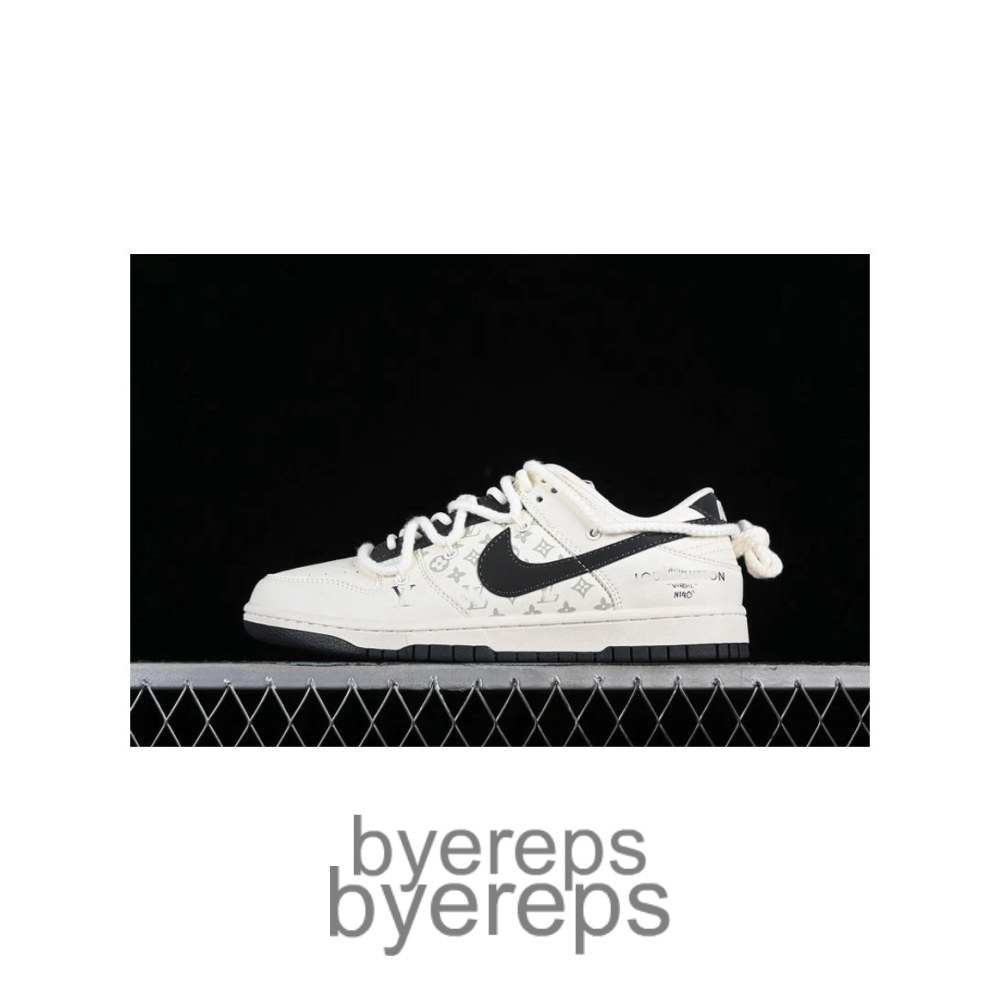 SB Dunk Low LV White/Beige Black