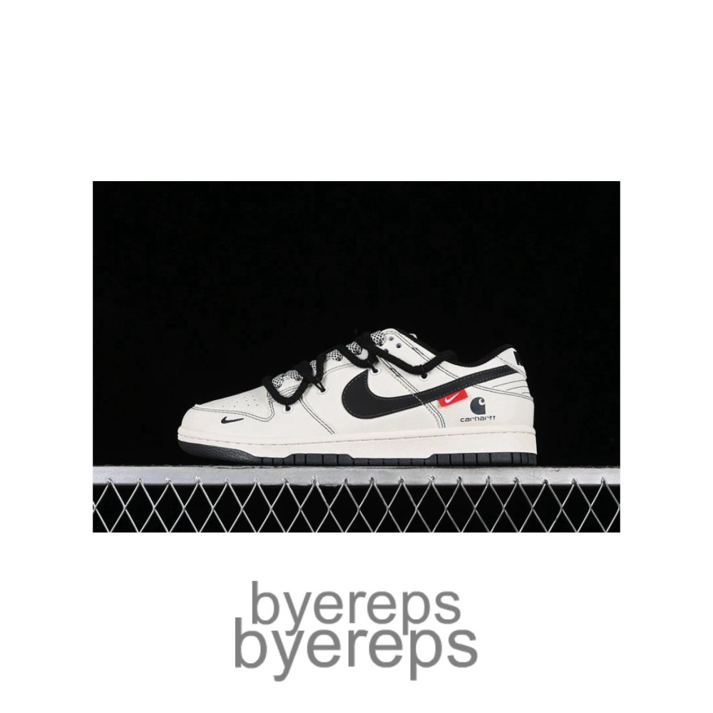 SB Dunk Low White/Black/Red