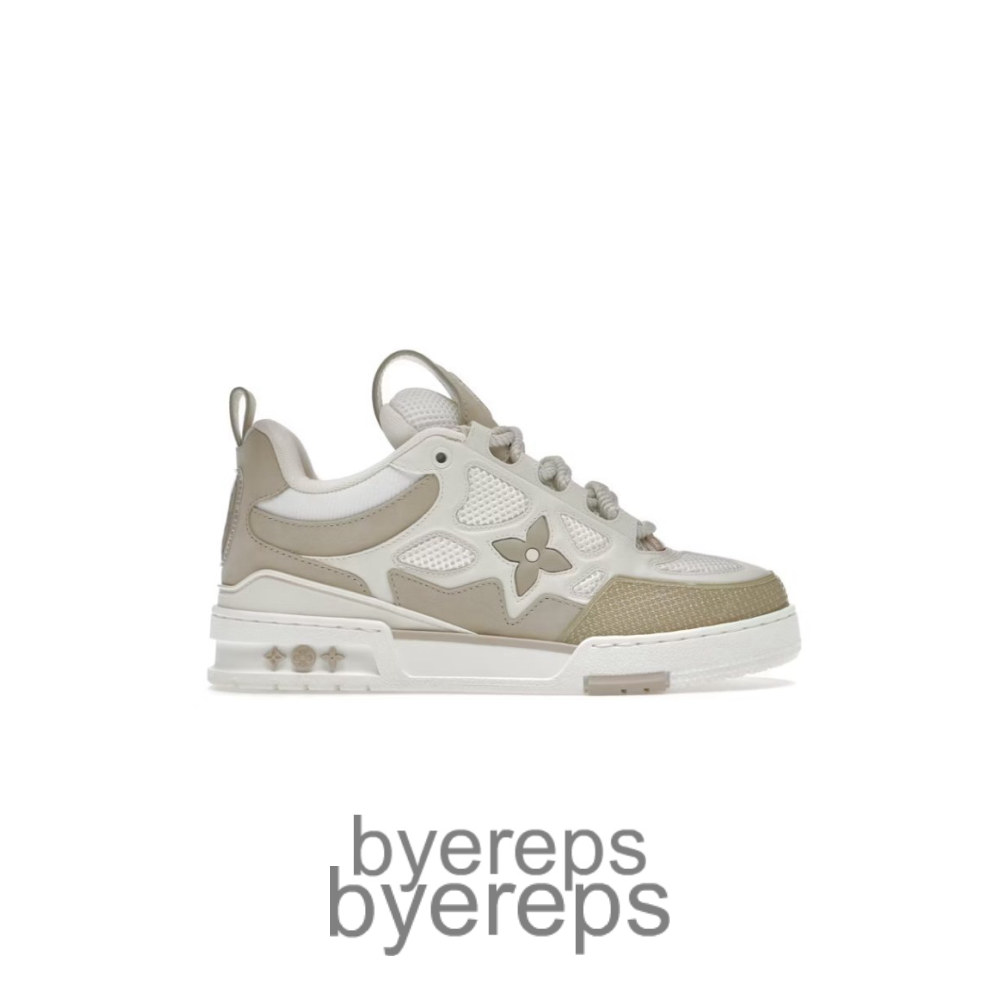 Skate Sneaker Beige White