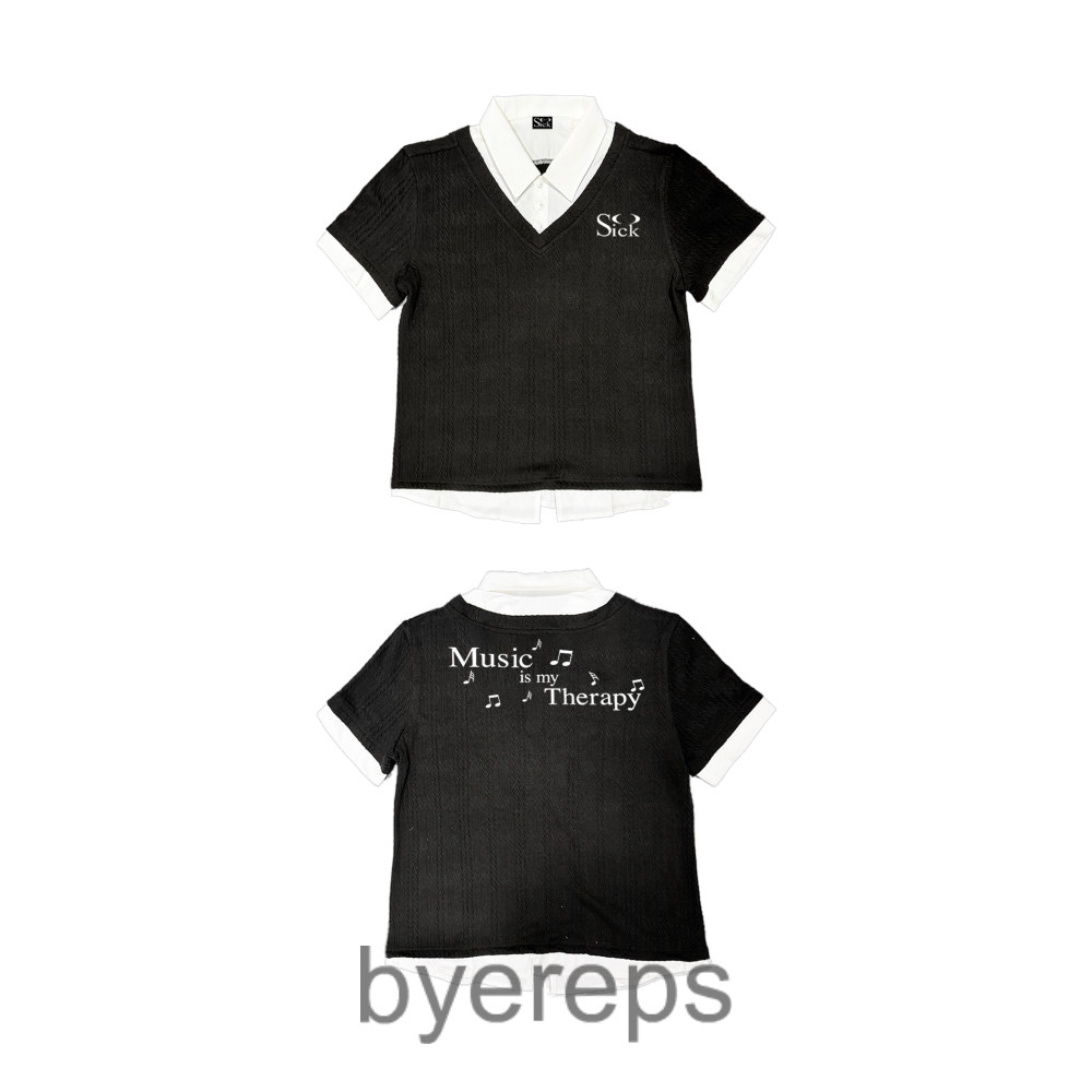 So Sick Music Therapy Two-Piece short sleeve polo shirt