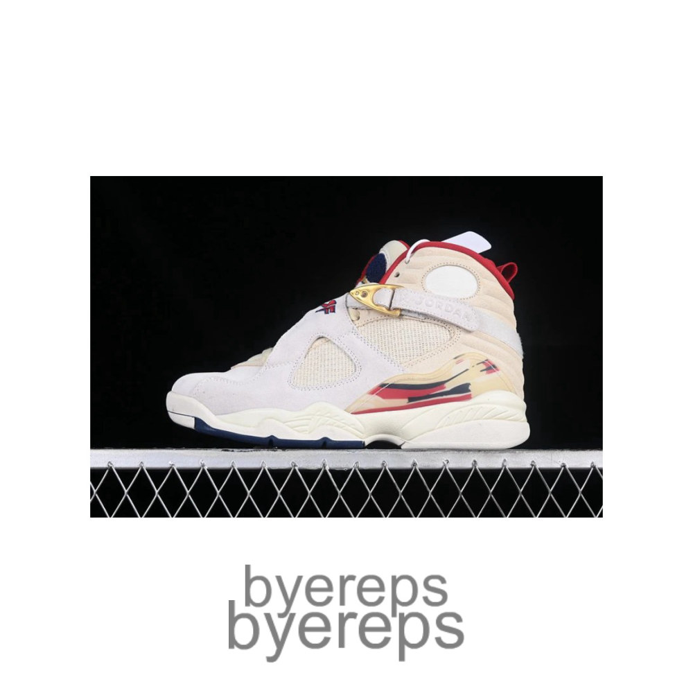 Solefly Air Jordan 8 Retro Mi Casa Es Su Casa Fossil/Varsity Red/Metallic Gold
