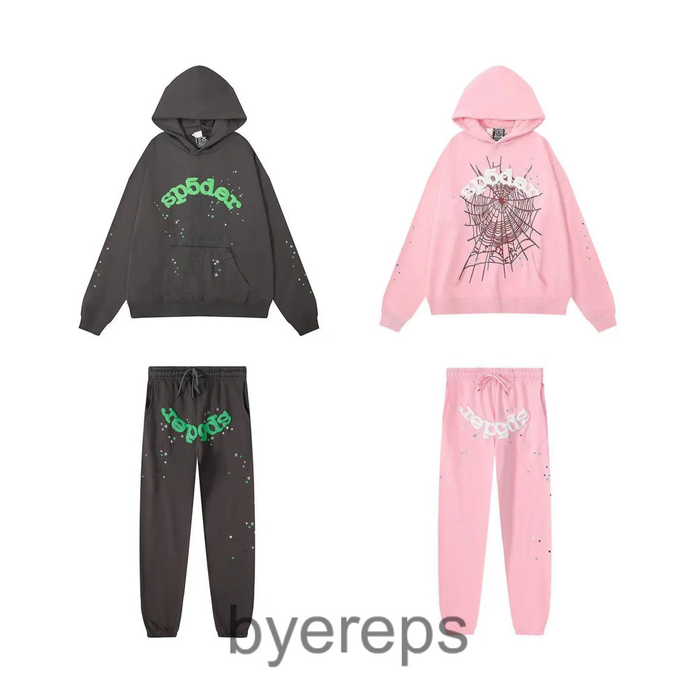 Sp5der Black Pink Sweatpants