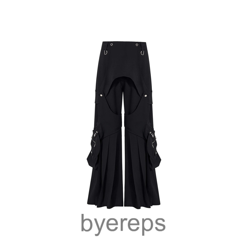 STARTEXCEEDEND Drape black trousers
