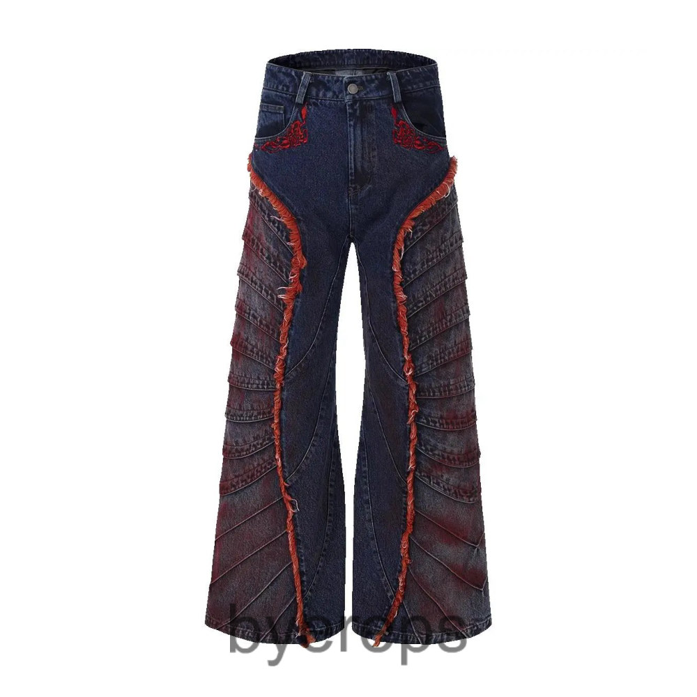 STARTEXCEEDEND Rose raw edge denim jacket