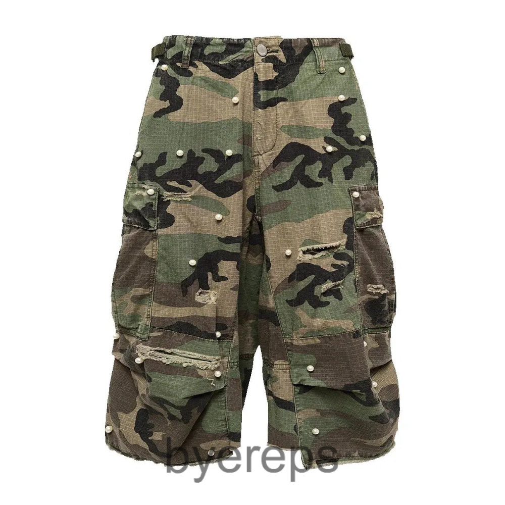 STEEPC Camo pearled shorts