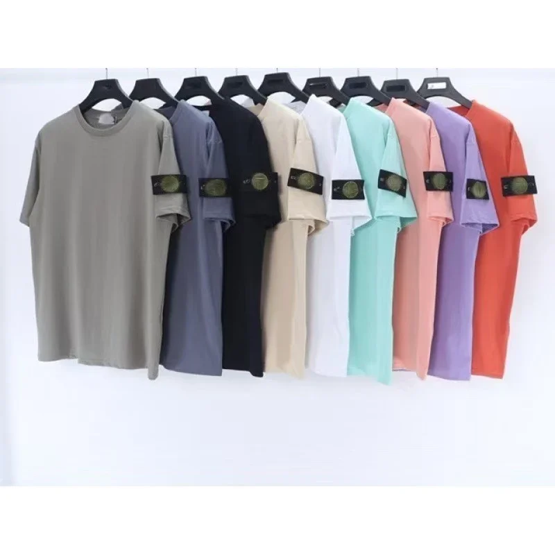 Stone Island Multi-Color Arm Patch T-Shirts