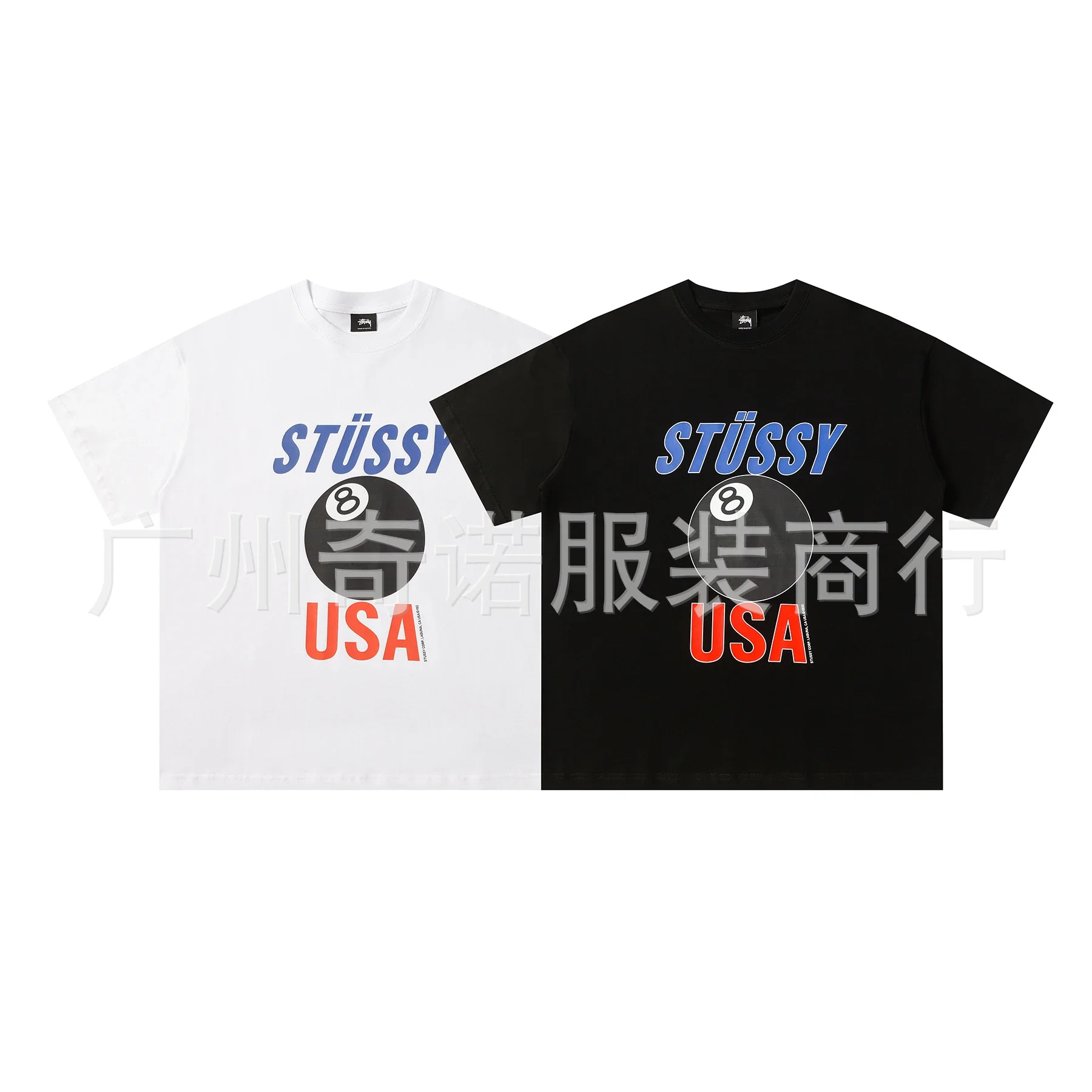 Stussy 8 Ball USA Logo T-Shirt