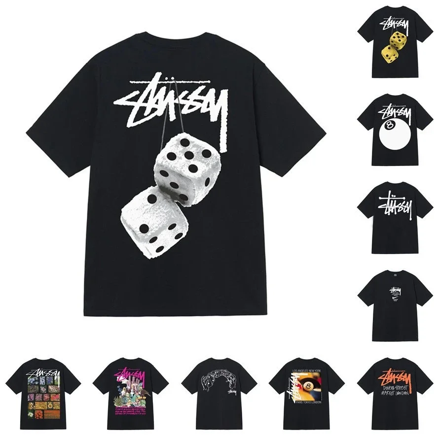 Stussy Dice Graphic T-Shirts Multi Styles