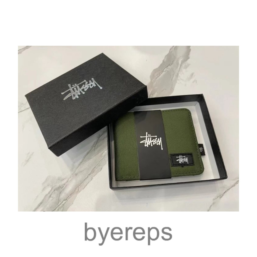 Stussy Green Monogram Wallet — photo 3 of 4