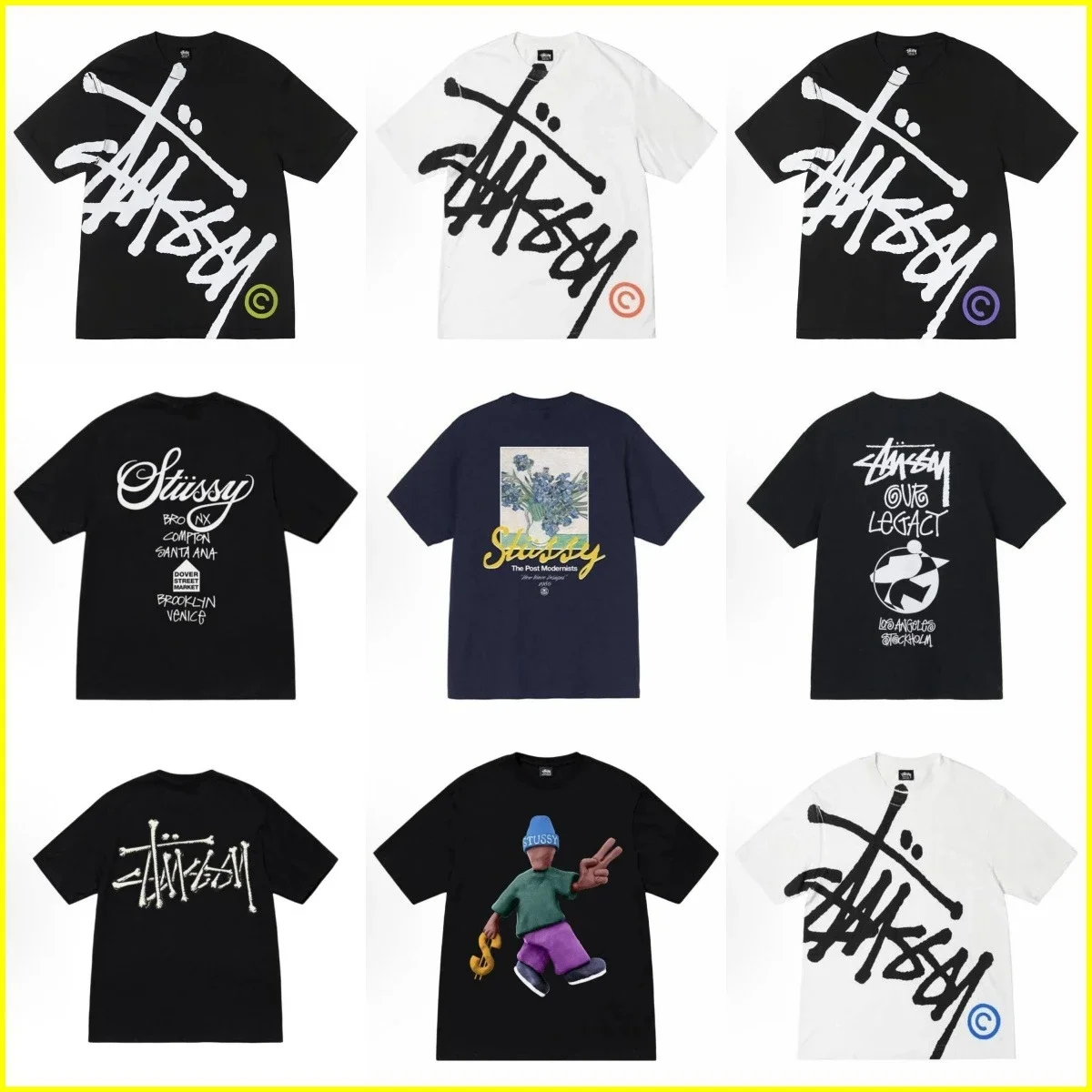 Stüssy Multi-Design Graphic T-Shirts