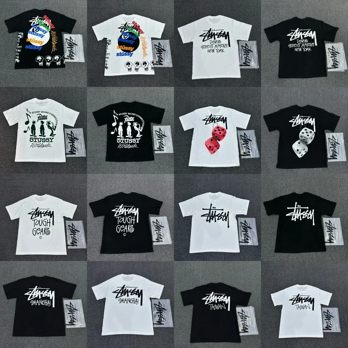 Stüssy Multi-Design Graphic T-Shirts