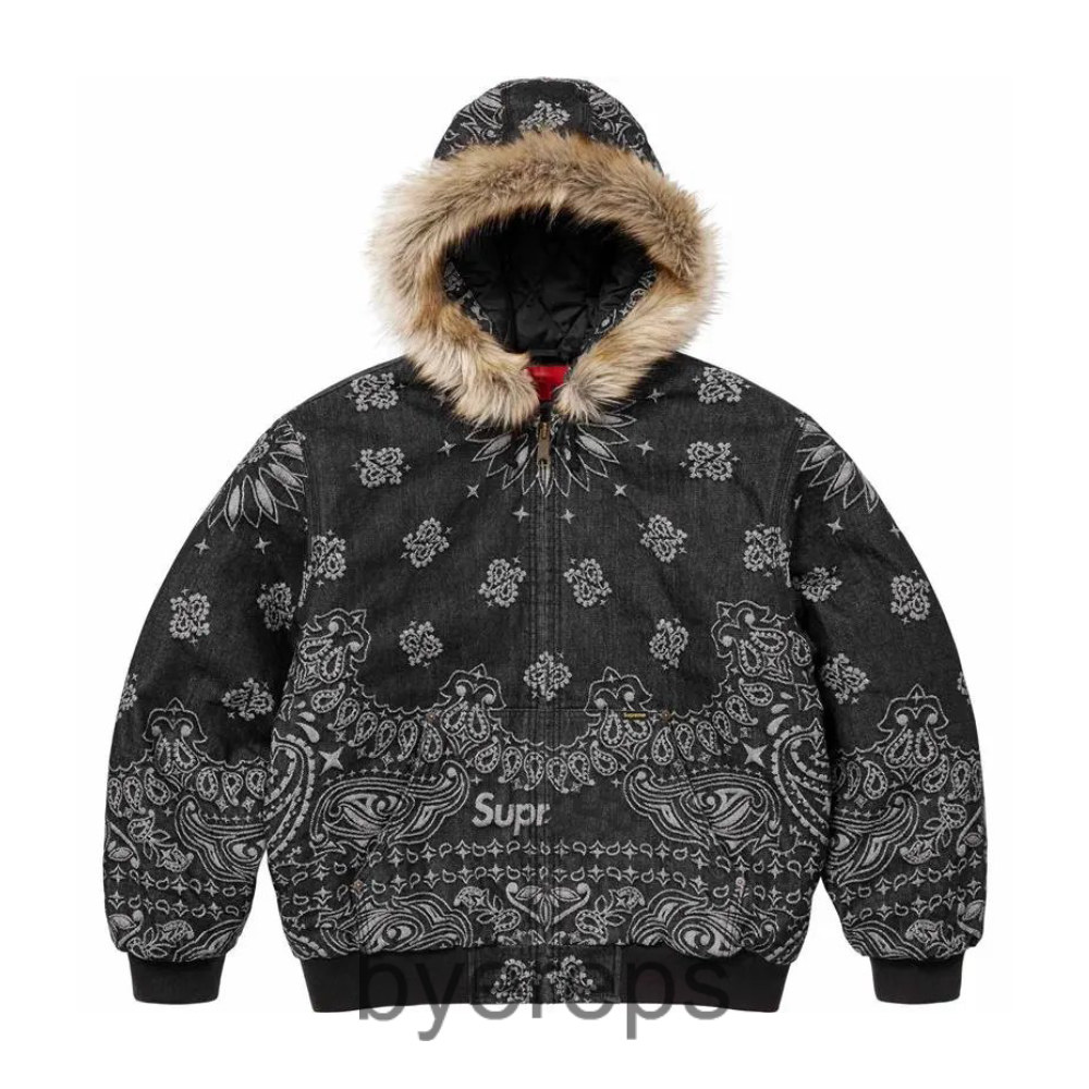 Supreme Bandana-Jacquard Denim Jacket — photo 3 of 4